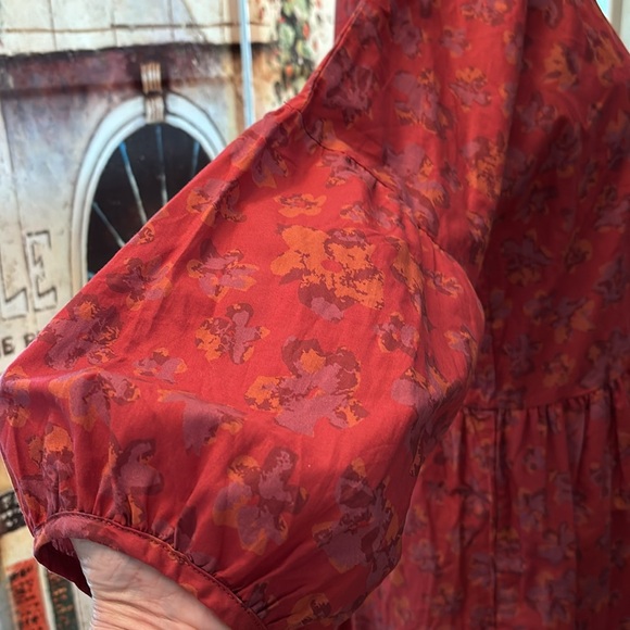 Gudrun Sjoden Woven “Petunia” Dress, Red Print, Size Medium - Picture 4 of 10